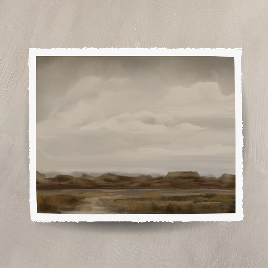 “A Cloudy Day in Badlands”