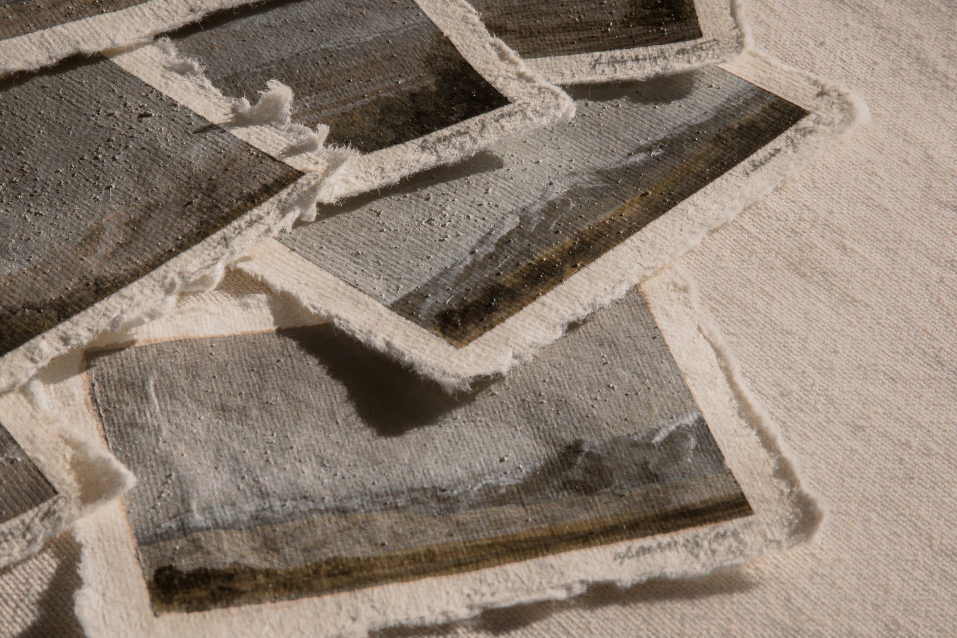 Great Sand Dunes National Park subcollection showcasing the embedded sand in the acrylic paint on 100% deckled edge paper
