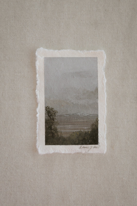 Great Sand Dunes  miniature acrylic painting from Great Sand Dunes National Park by Laura Van Moorleghem