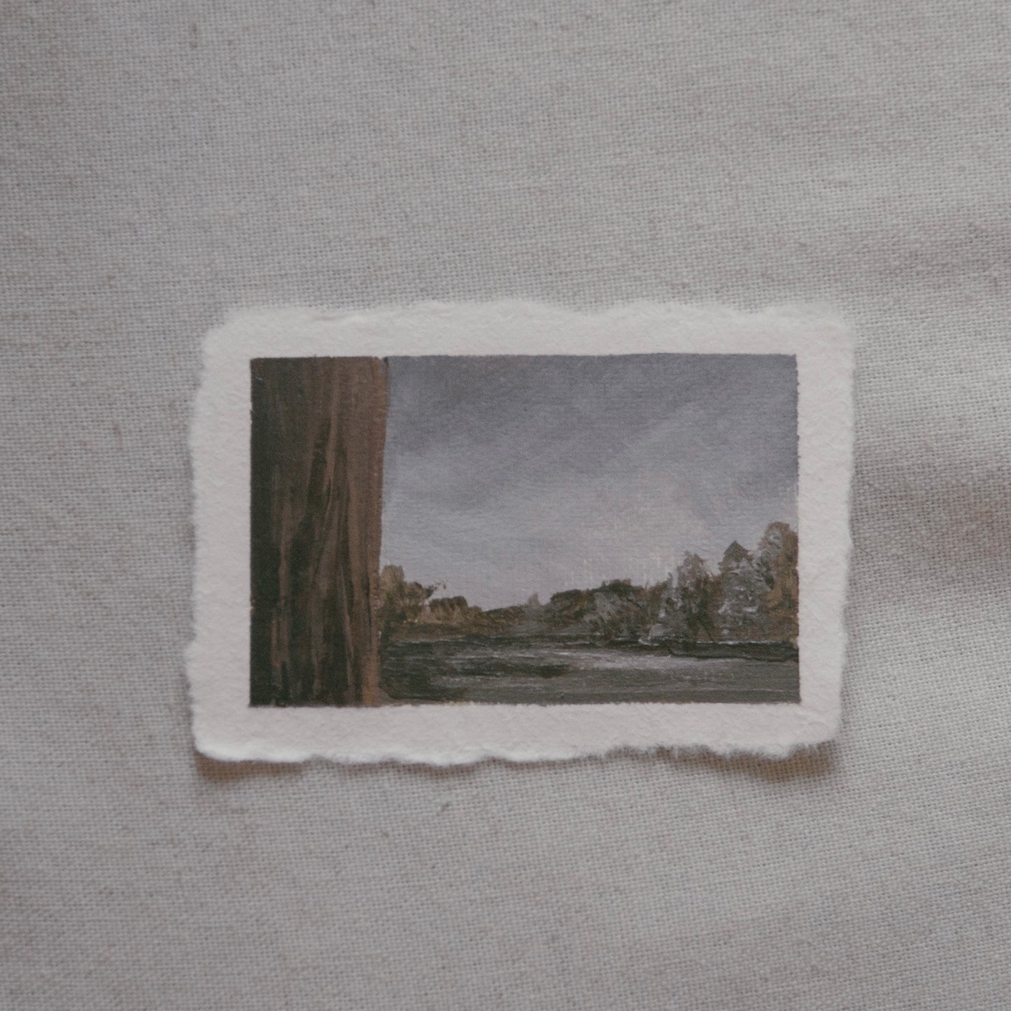 Sequoia National Park meadow miniature acrylic painting from Sequoia National Park by Laura Van Moorleghem