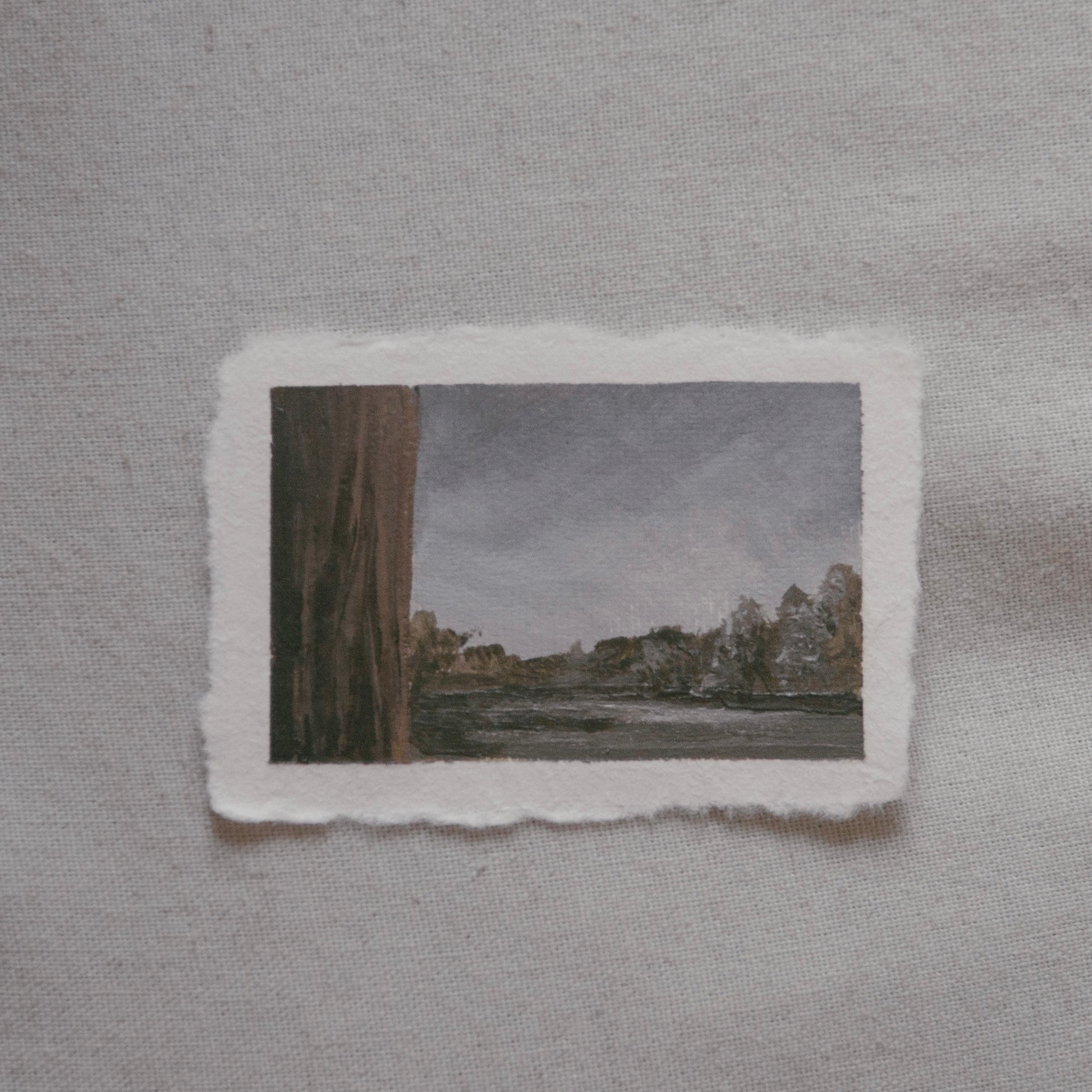 Sequoia National Park meadow miniature acrylic painting from Sequoia National Park by Laura Van Moorleghem