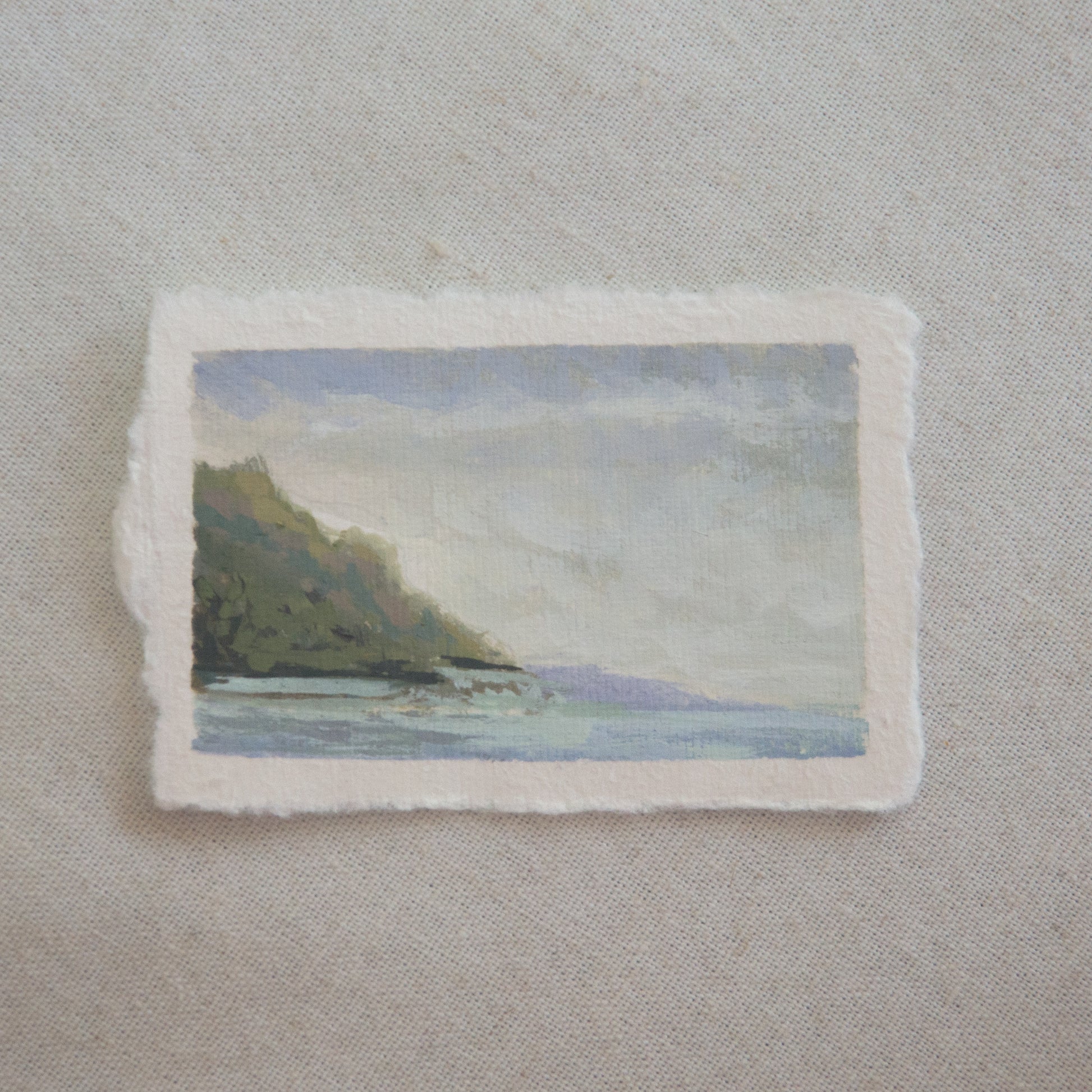  miniature acrylic painting of Channel Islands coastal scene from Channel Islands National Park by Laura Van Moorleghem