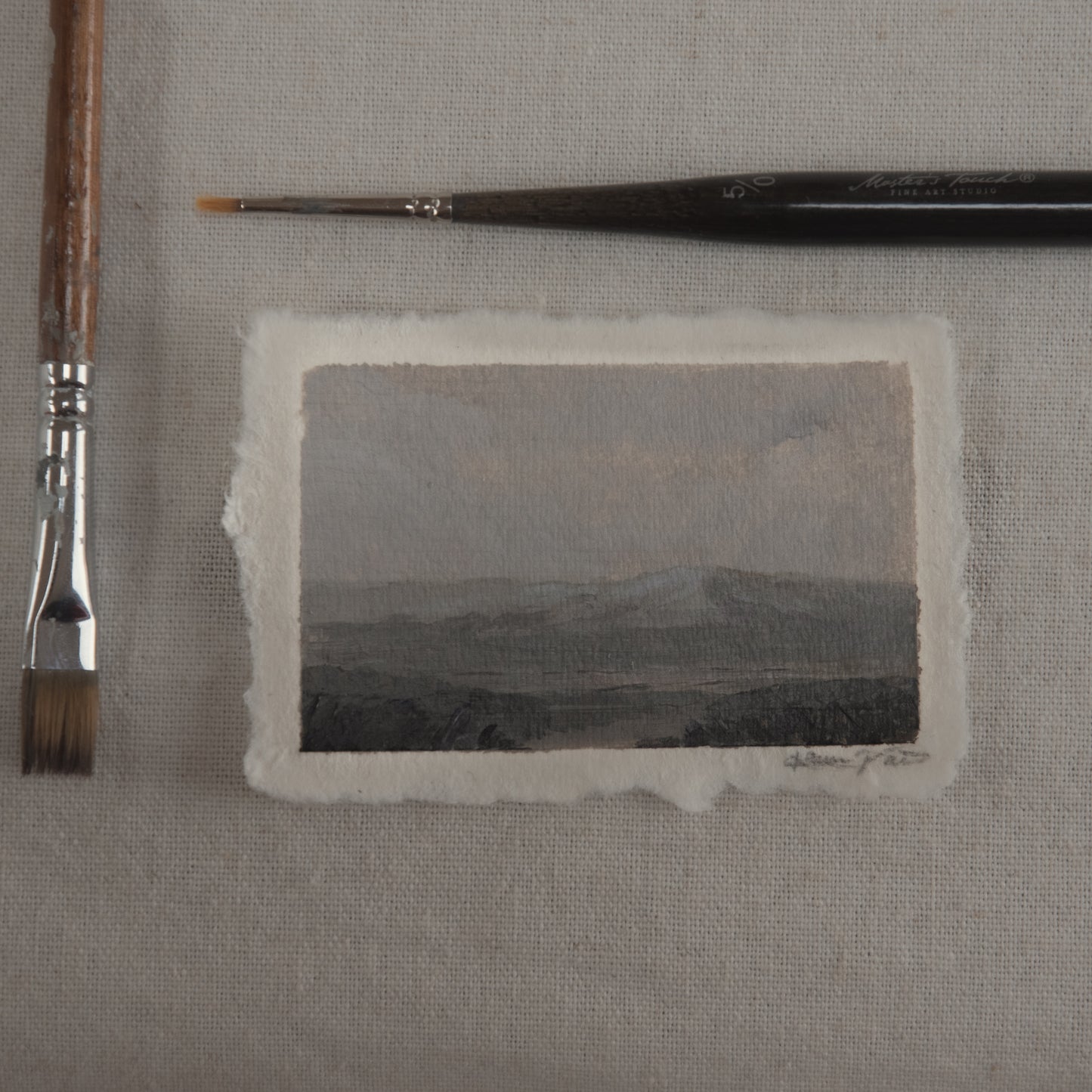 Blue Mesa overlook from Petrified Forest National Park acrylic painting. Painted en plein air at Petrified Forest National Park for 'The Journey' collection