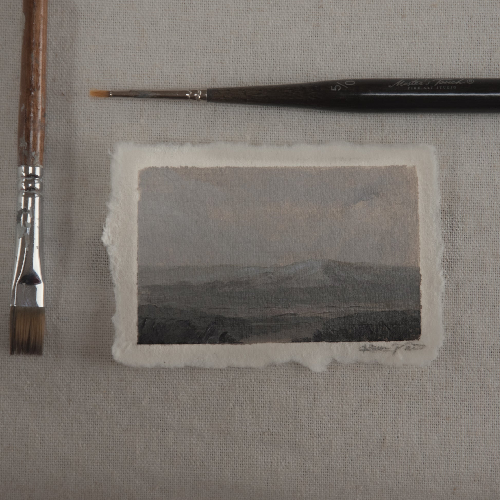 Blue Mesa overlook from Petrified Forest National Park acrylic painting. Painted en plein air at Petrified Forest National Park for 'The Journey' collection