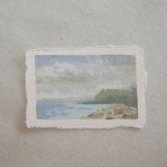 Overlook of Channel Islands National Park miniature acrylic painting from Channel Islands National Park by Laura Van Moorleghem