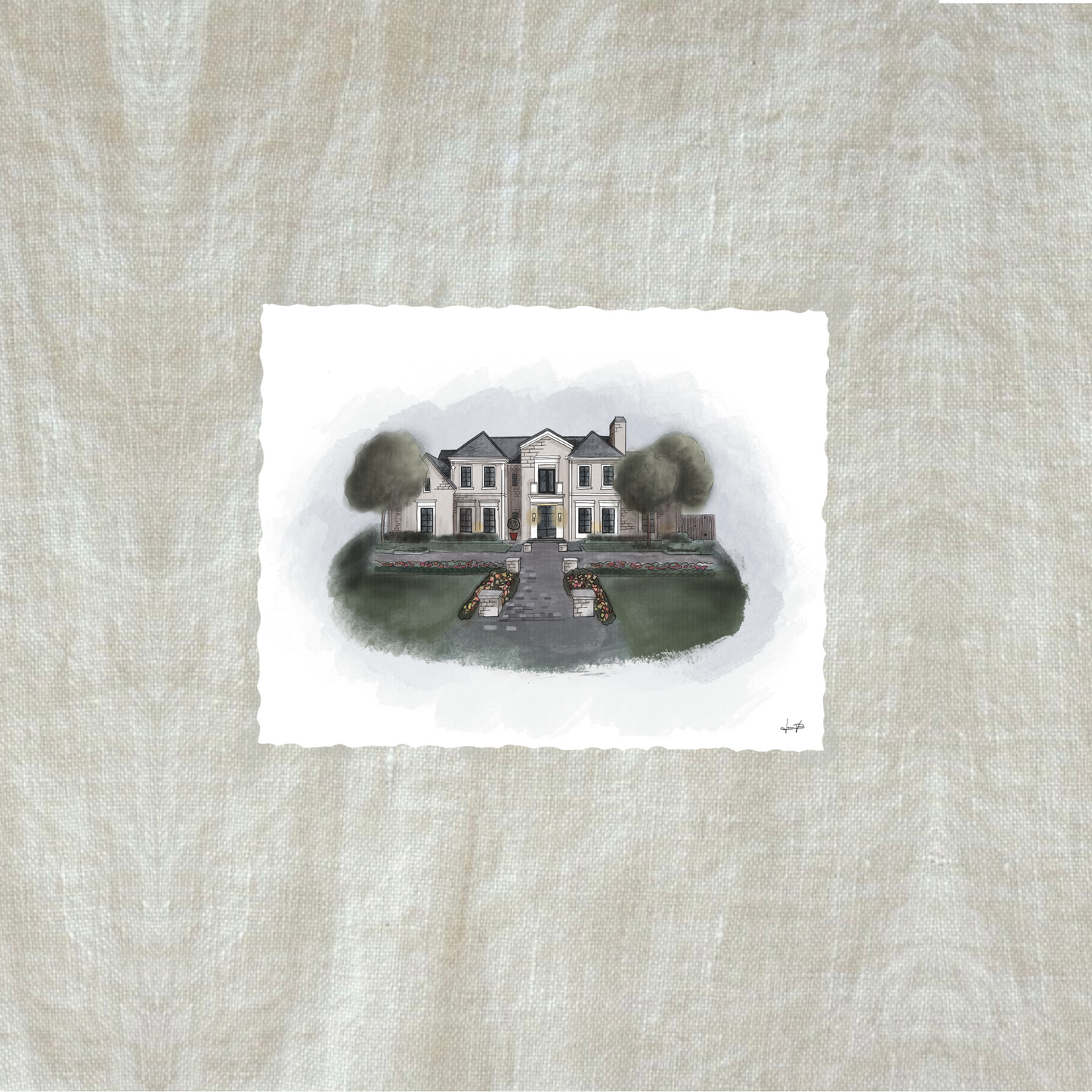 Custom Home Portrait