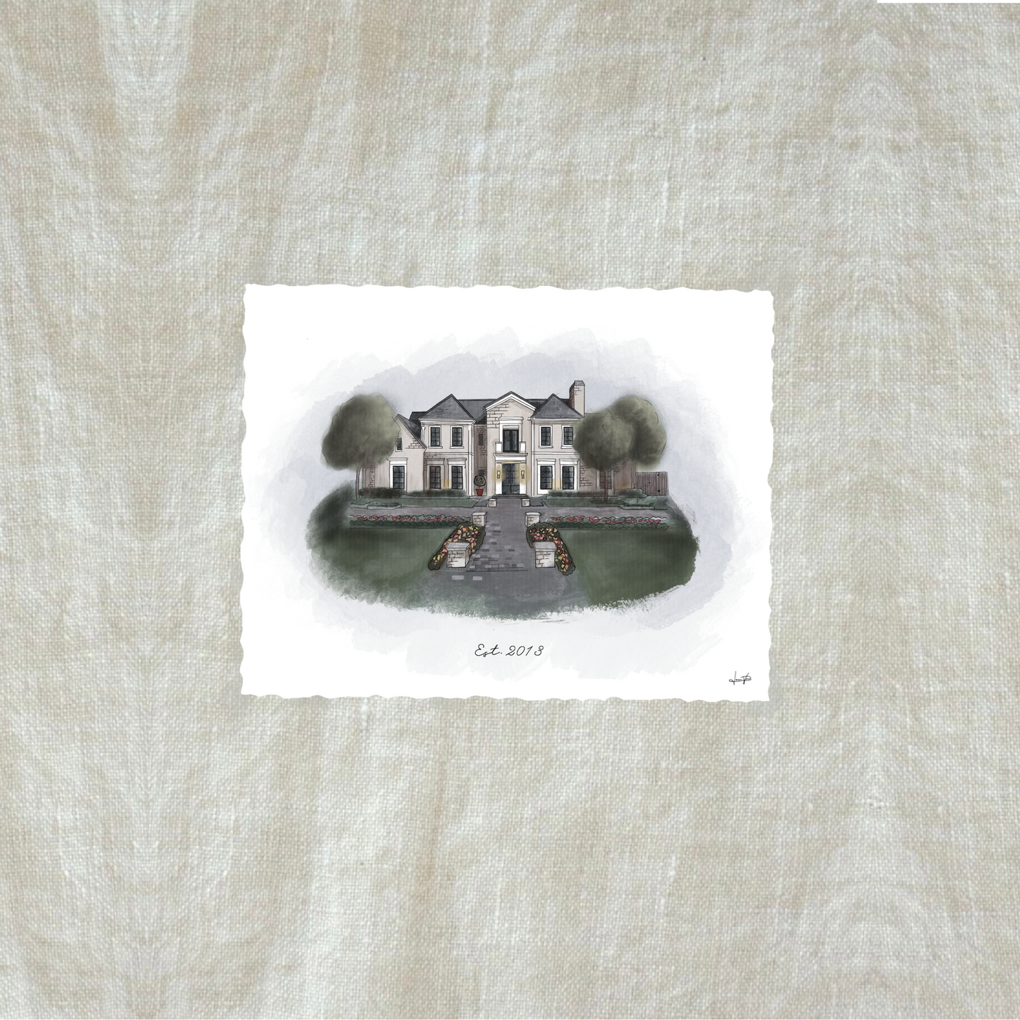 Custom Home Portrait